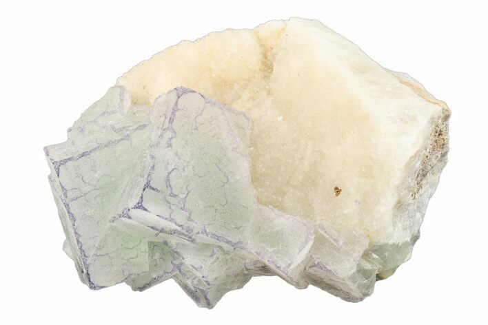 Purple Edge Fluorite Crystal Cluster - Qinglong Mine, China #205301